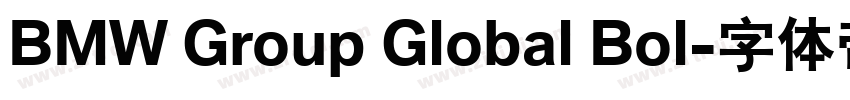 BMW Group Global Bol字体转换 BMW Group Global Bol字体转换